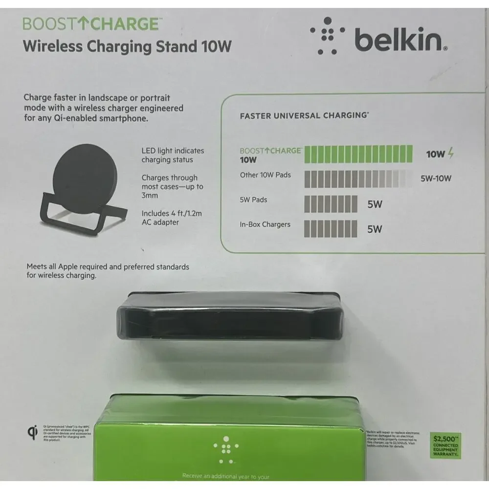 Belkin 10W Wireless Charging Pad For iPhone, Samsung, Google Brand New